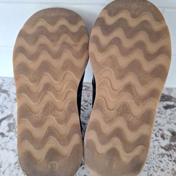 Armani Junior Winter Blue Leather Boots for Kids size 13 - Picture 8 of 9